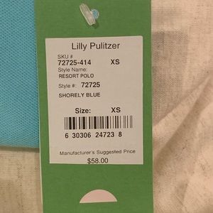 Lilly Pulitzer  Blue short sleeve top with tags!
